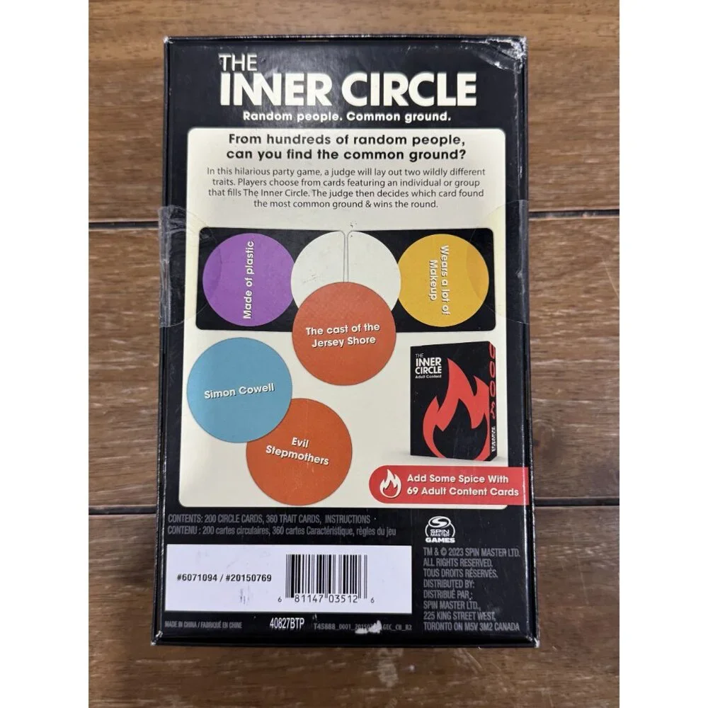THE INNER CIRCLE Game & TRAGOS The Party Game Para Latinos